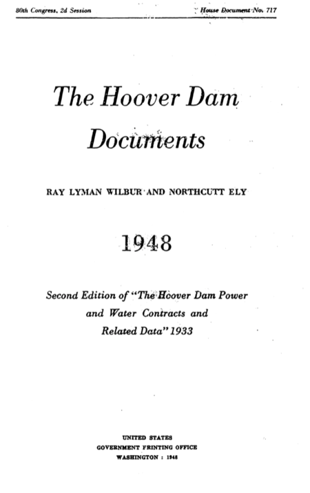 The Hoover Dam Documents 1948 - coloradoriverscience.org